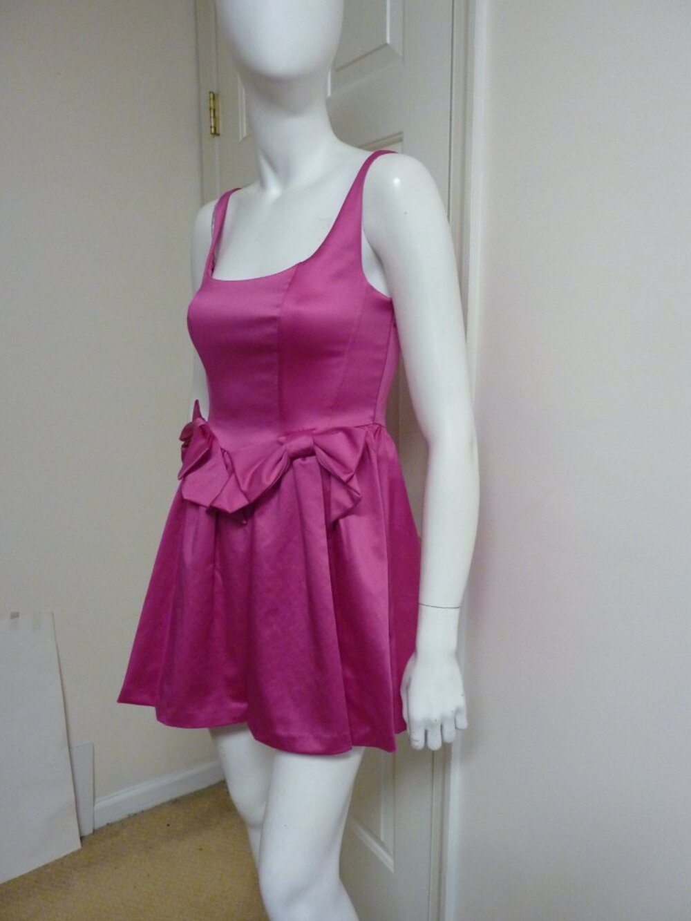 LoveShackFancy Bayer Bow Trim Mini Dress - Picture 11 of 12